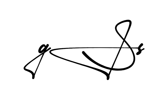 Gs S stylish signature PNG idea