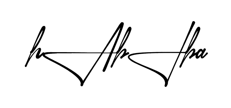 Stylish Habiba signature design