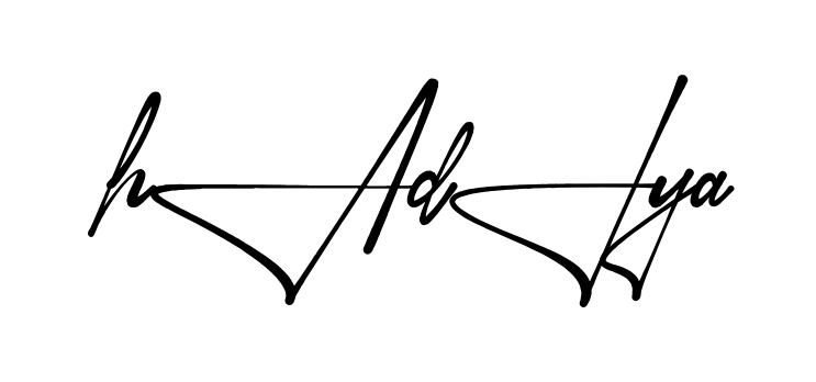 Stylish Hadiya signature design