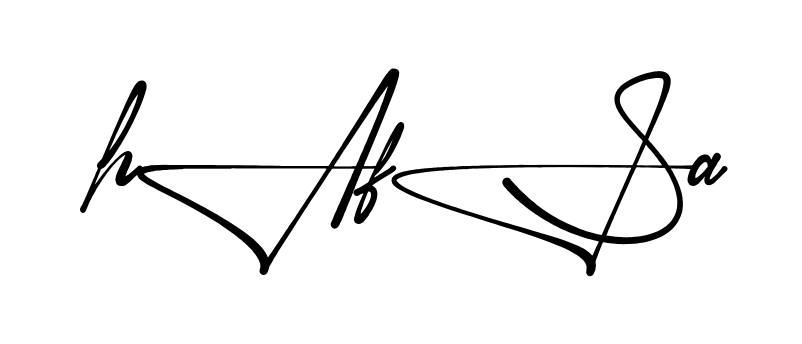 Stylish Hafsa signature design