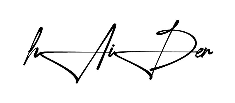 Stylish Haider signature design