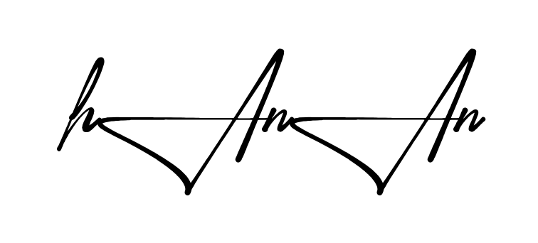 Stylish Hanan signature design