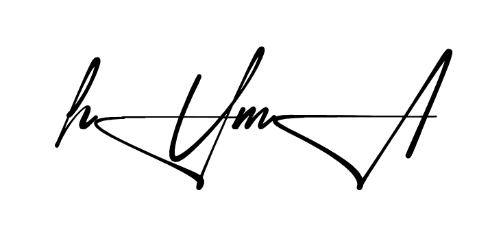 Stylish Huma signature design