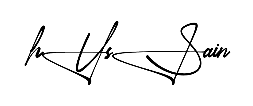 Stylish Hussain signature design