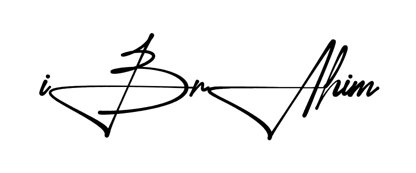 Stylish Ibrahim signature design