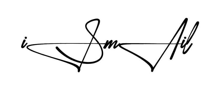 Stylish Ismail signature design