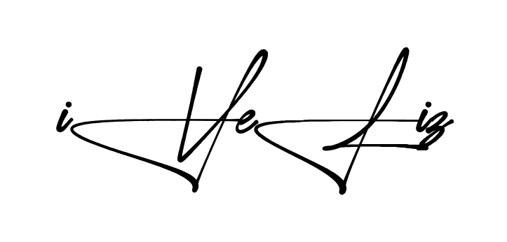 Iveliz stylish signature PNG idea