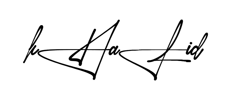 Stylish Khalid signature design