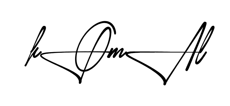 Stylish Komal signature design