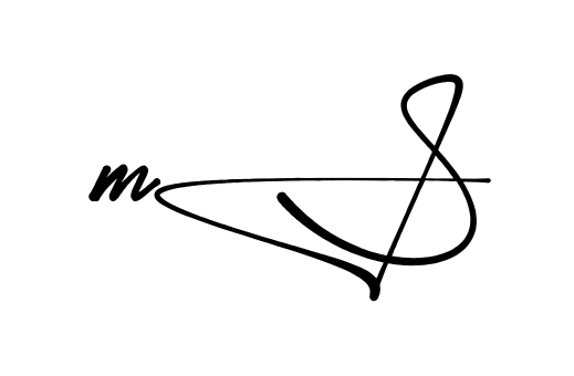 M S stylish signature PNG idea
