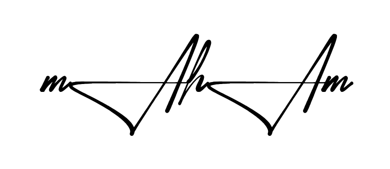 Stylish Maham signature design