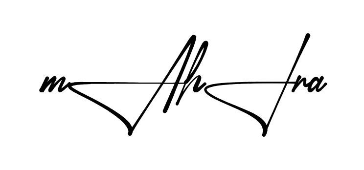 Stylish Mahira signature design