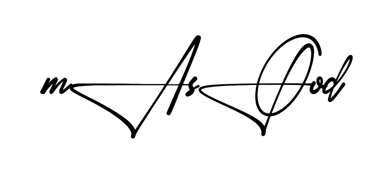 Stylish Masood signature design