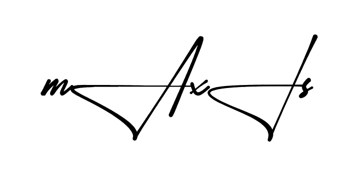 Maxi S stylish signature PNG idea