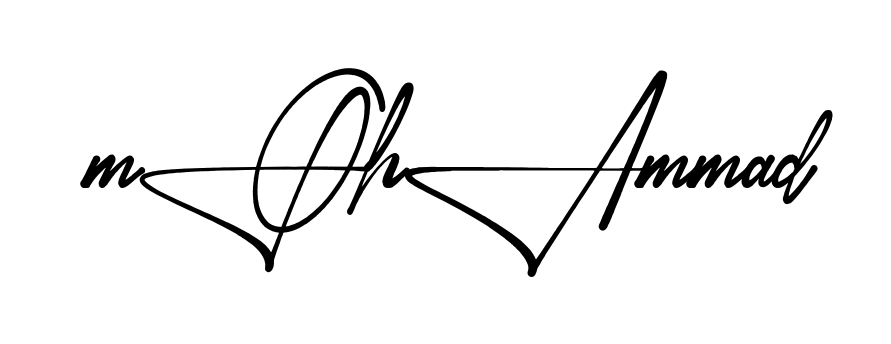 Stylish Mohammad signature design