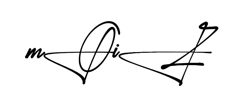 Stylish Moiz signature design