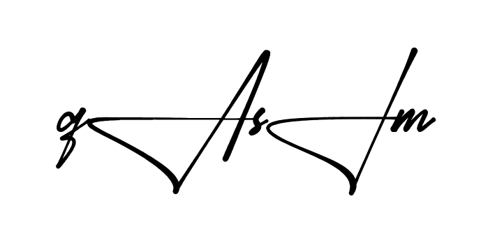 Stylish Qasim signature design