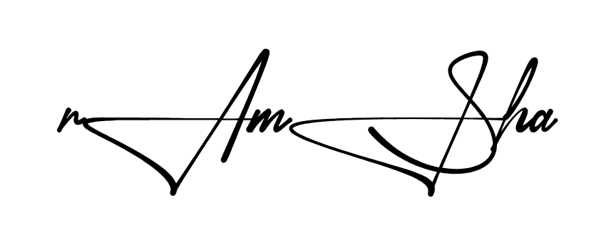 Stylish Ramsha signature design
