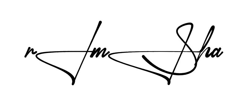 Stylish Rimsha signature design