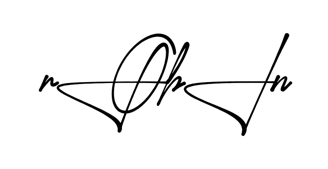 Stylish Robin signature design