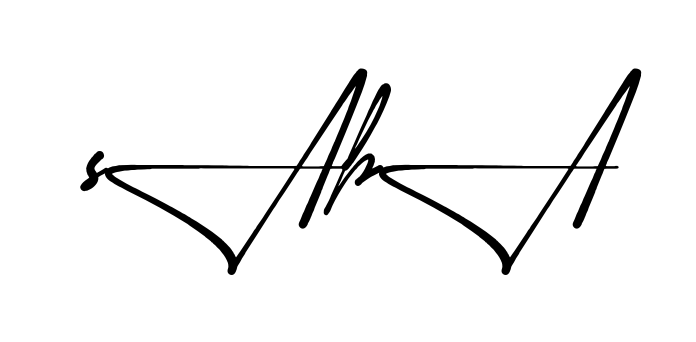Stylish Saba signature design