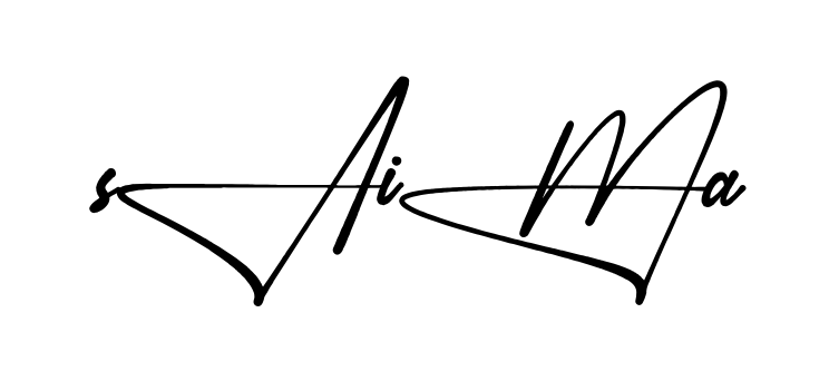 Stylish Saima signature design