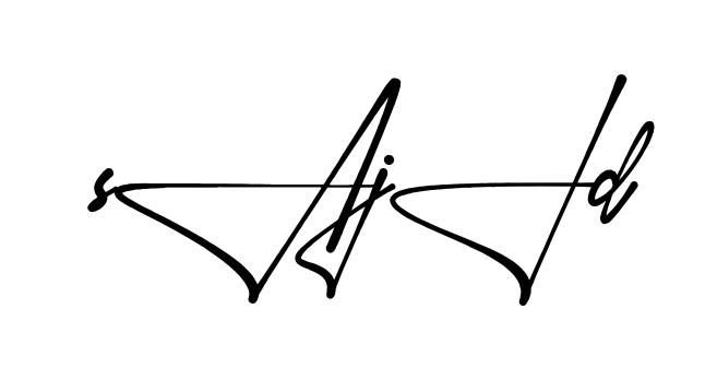 Stylish Sajid signature design