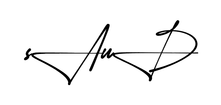 Stylish Saud signature design