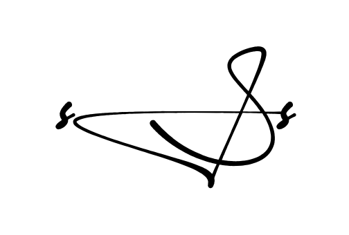 Ss S stylish signature PNG idea