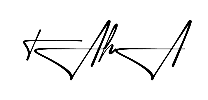Stylish Taha signature design
