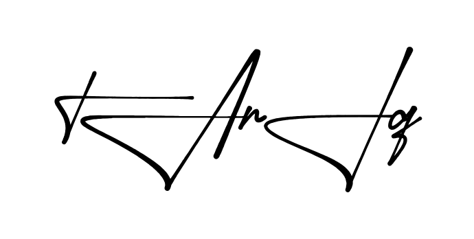 Stylish Tariq signature design