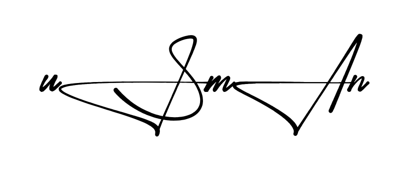 Stylish Usman signature design
