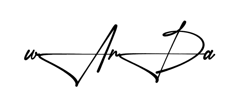 Stylish Warda signature design