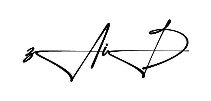 Stylish Zaid signature design