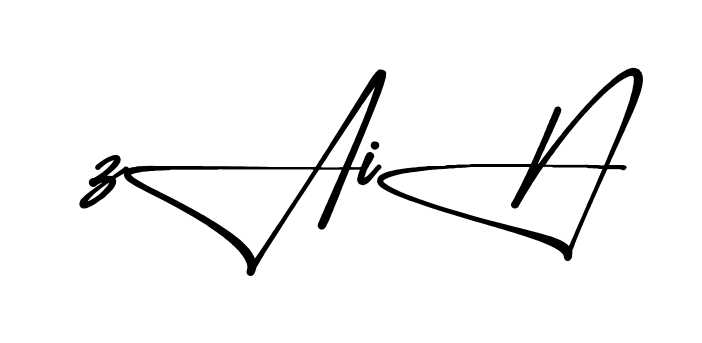 Stylish Zain signature design