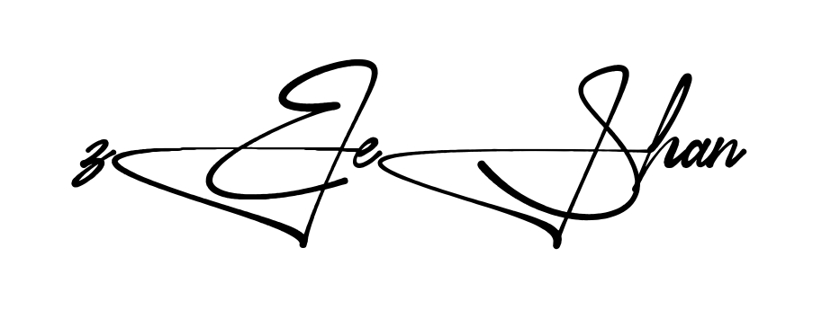Stylish Zeeshan signature design