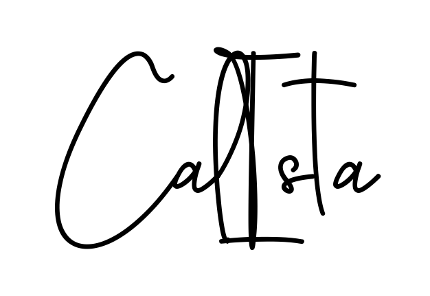 Calista beautiful name signature style in English