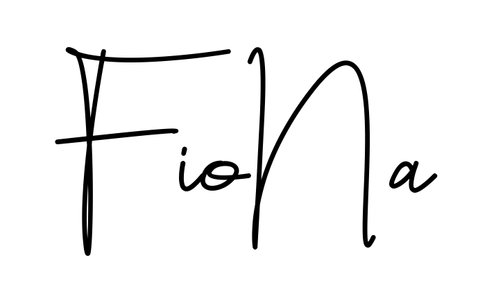 Fiona beautiful name signature style in English