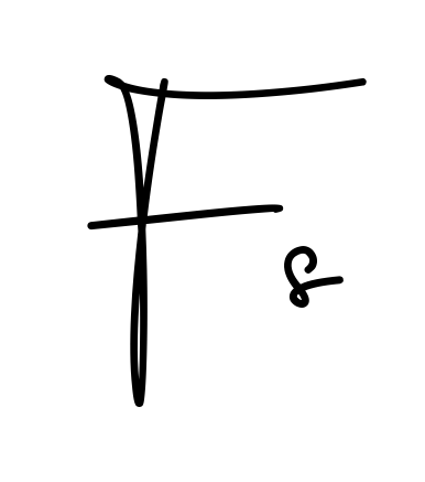 Fs beautiful name signature style in English