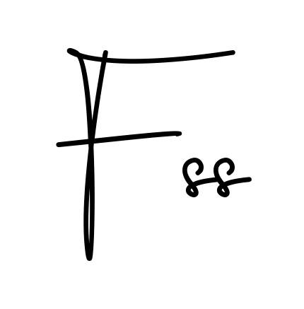 Fs S beautiful name signature style in English