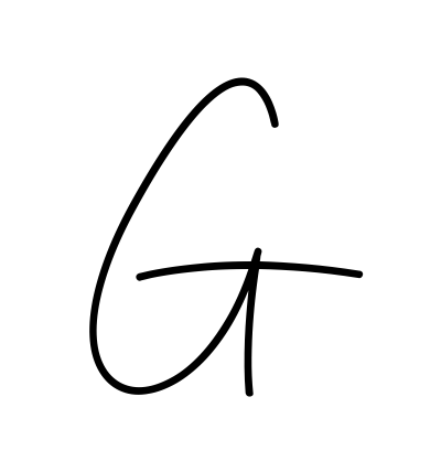 G beautiful name signature style in English