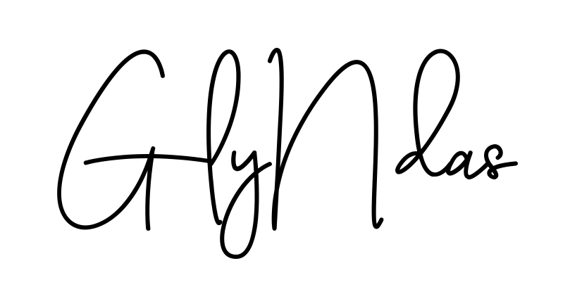 Glynda S beautiful name signature style in English