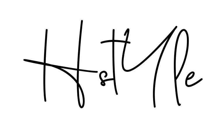 H Style beautiful name signature style in English