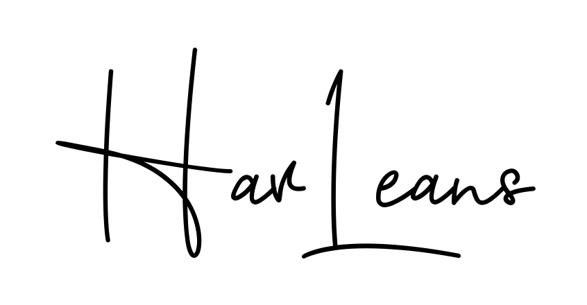 Harlean S beautiful name signature style in English