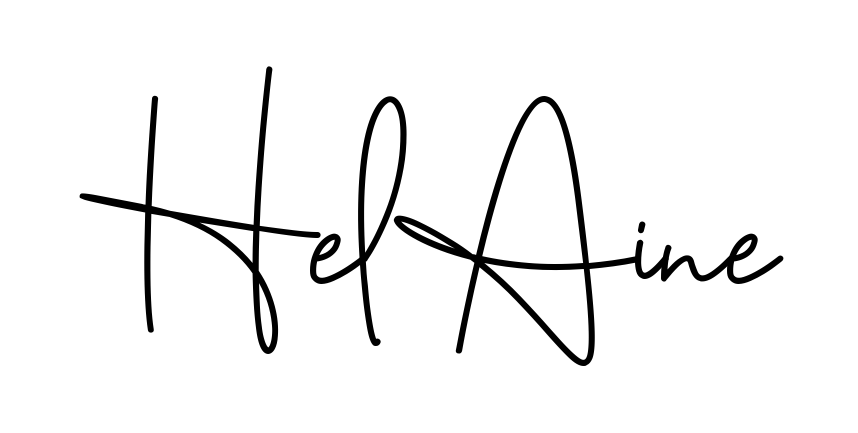 Helaine beautiful name signature style in English