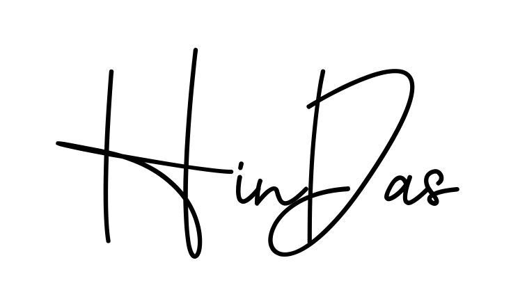 Hinda S beautiful name signature style in English