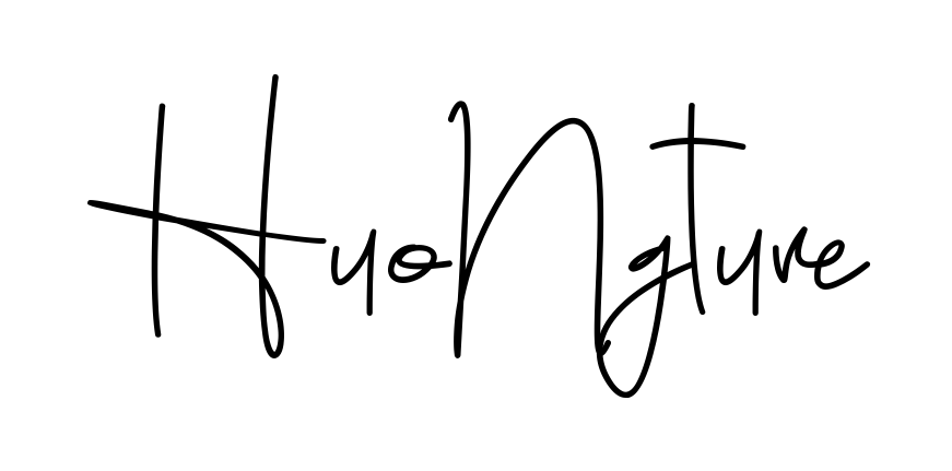 Huong Signature beautiful name signature style in English