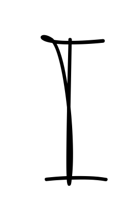I beautiful name signature style in English