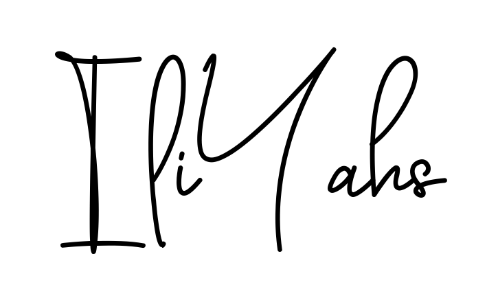 Iliyah S beautiful name signature style in English