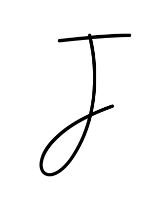 J beautiful name signature style in English